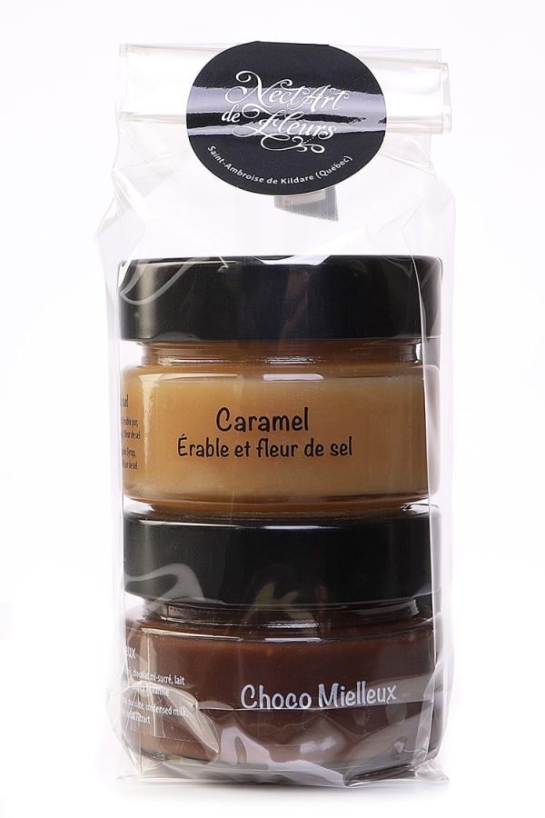 Duo chocomielleux  & caramel érable/fleur de sel